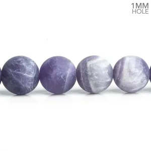 10mm Matte Amethyst Plain Rounds 15.5 inch 38 pieces