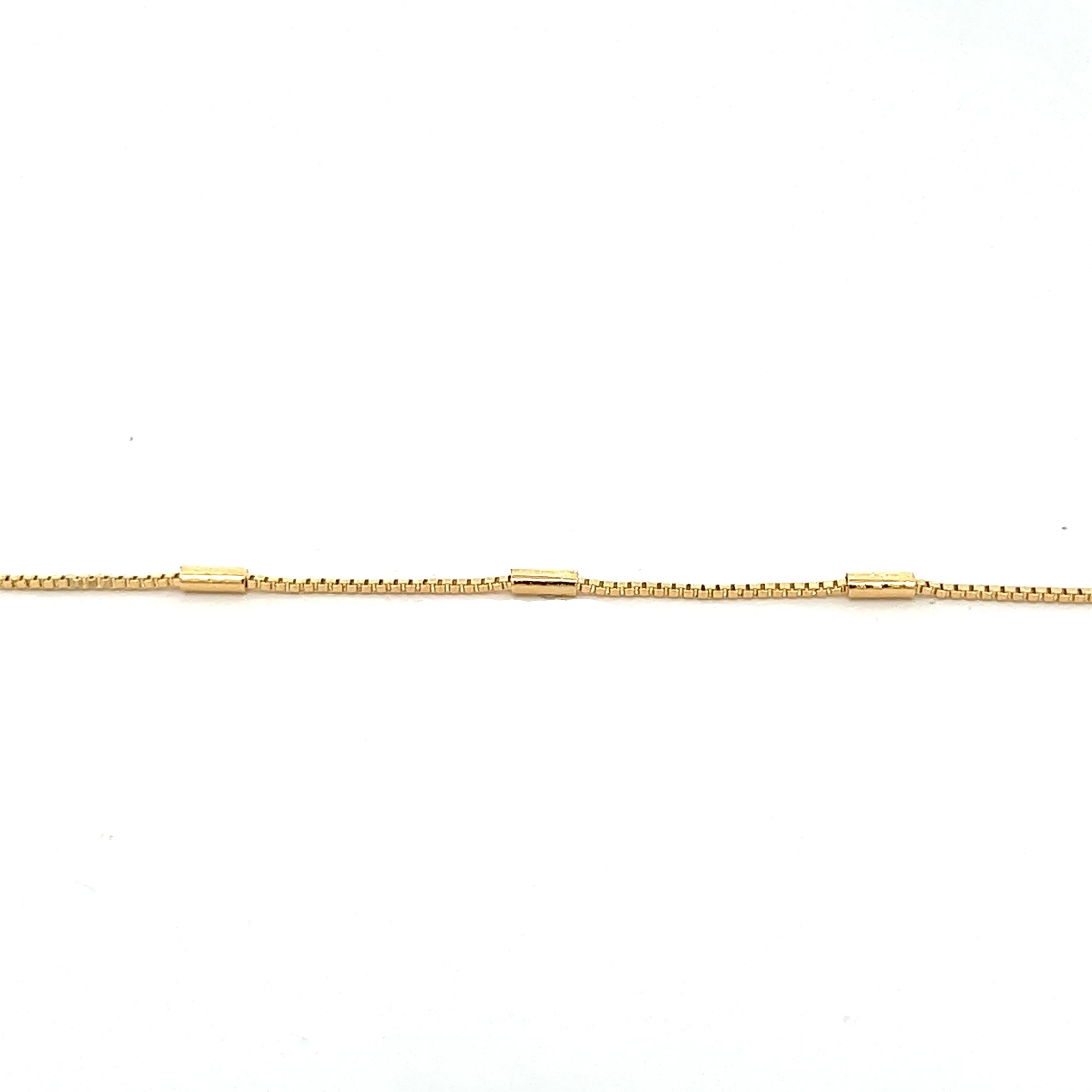 14K-gold-filled bar station necklace - 16"