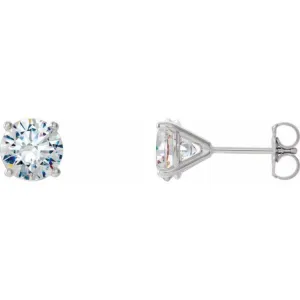 14K White 2 CTW Natural Diamond Cocktail-Style Earrings