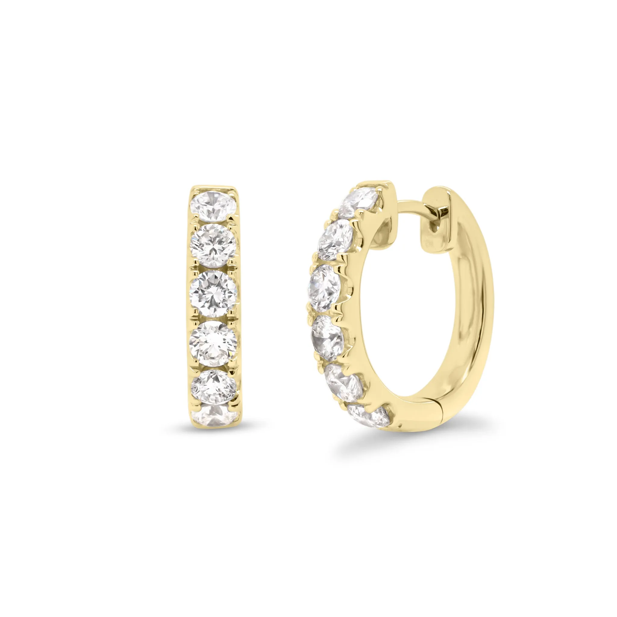 1.63 ct Diamond Huggie Earrings