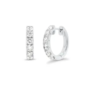 1.63 ct Diamond Huggie Earrings