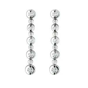 18ct White Gold 0.50ct Round Brilliant Diamond Earrings