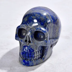 2.4" Natural Lapis Skull Gemstone Carving