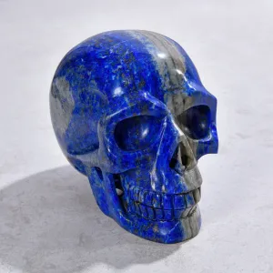 3.3" Natural Lapis Skull Gemstone Carving