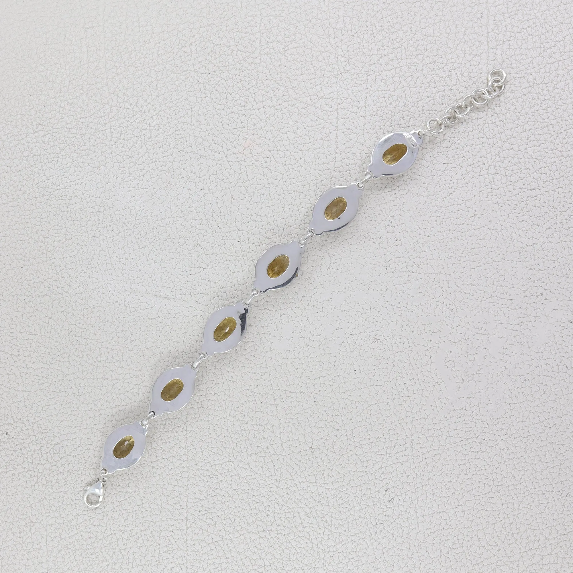 925 Sterling Silver Citrine Bracelet