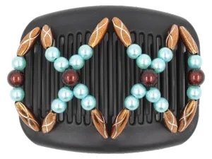 African Butterfly Hair Comb - Dalena Black 129