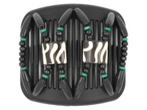 African Butterfly Hair Comb - Stones & Bones Black 113