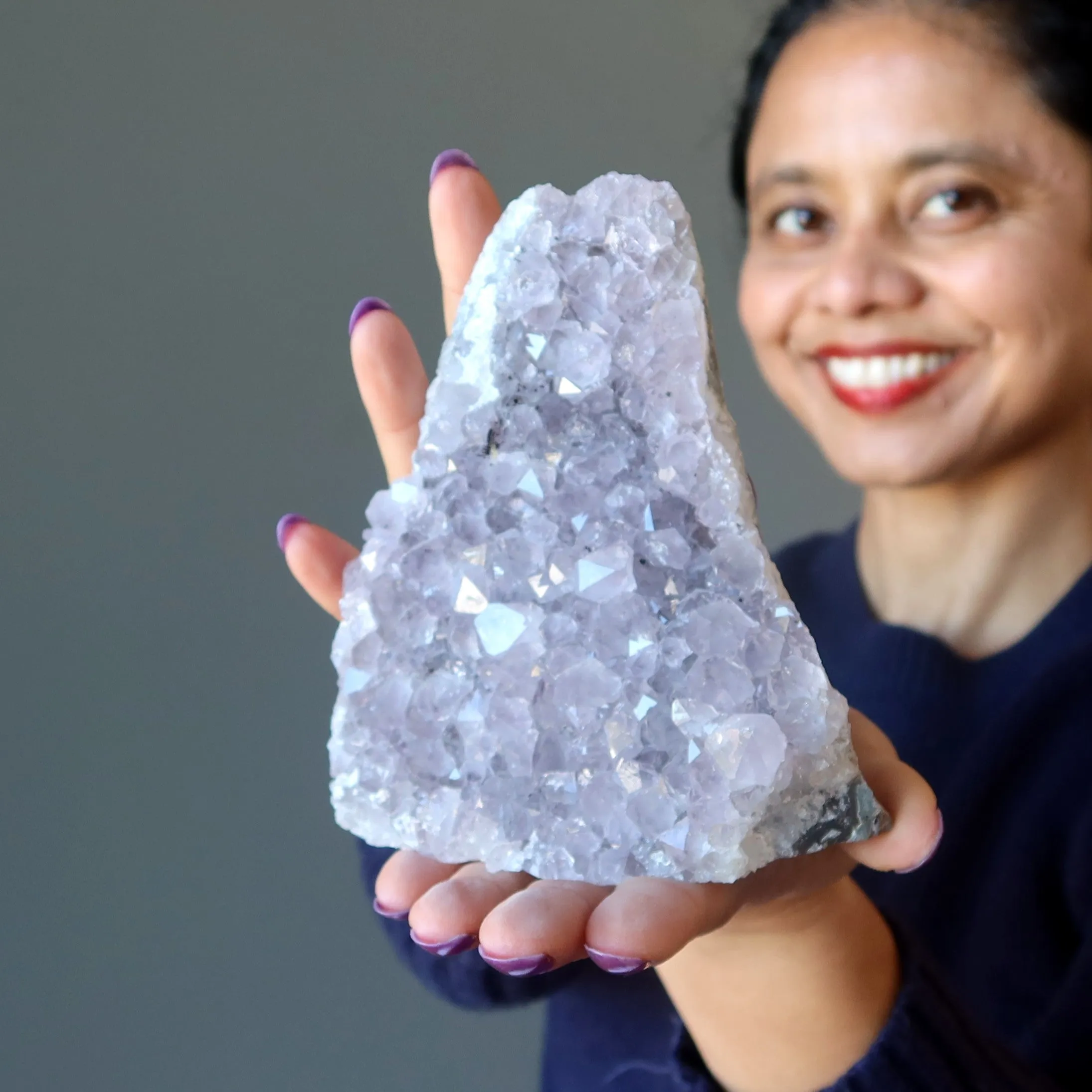 Amethyst Geode Meditation Purple Desktop Cluster