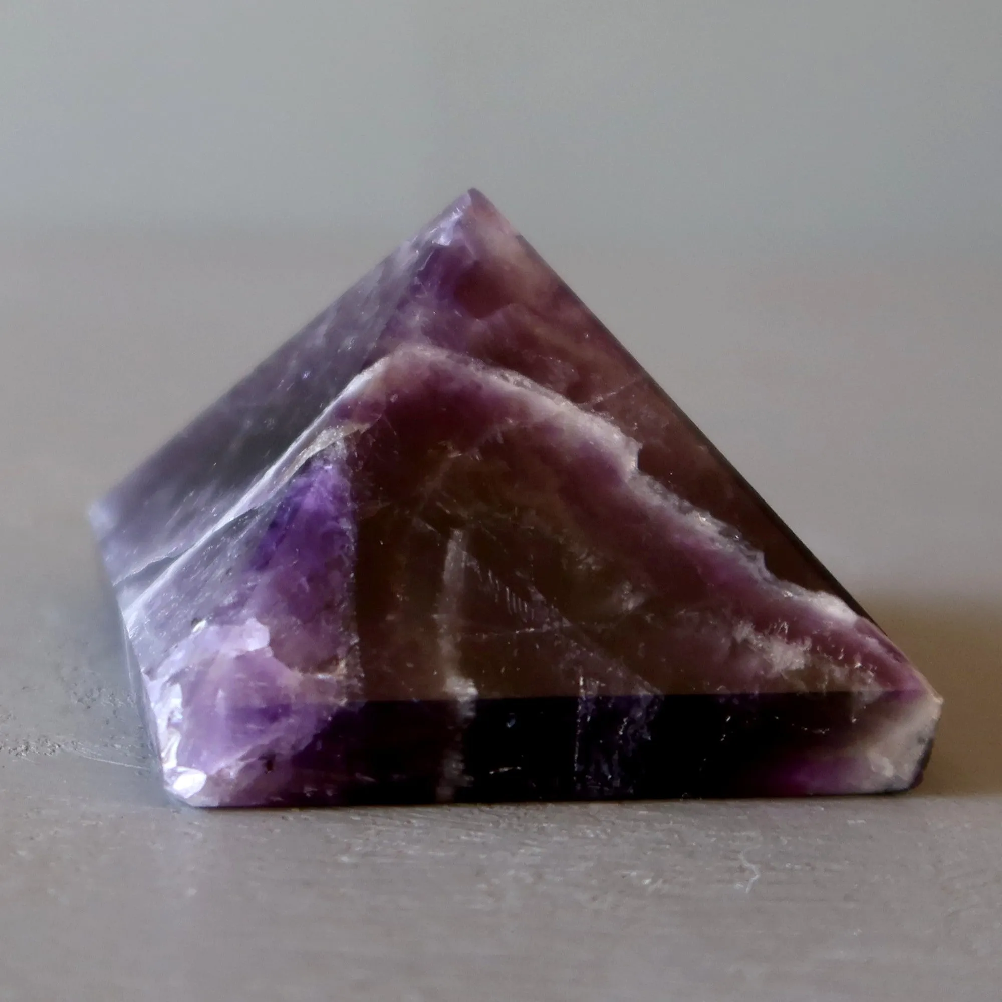 Amethyst Pyramid Power Purple Chevron