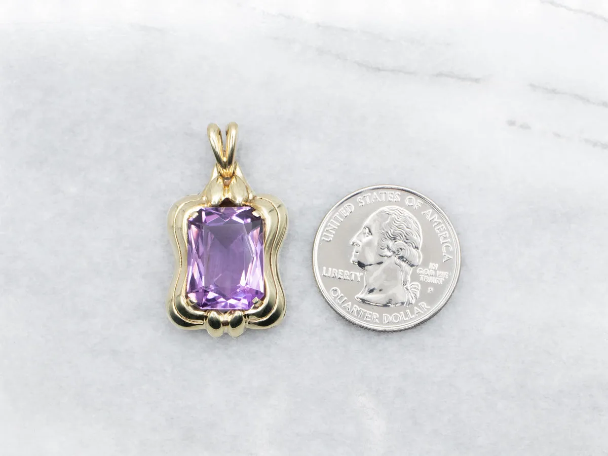 Amethyst Solitaire Pendant