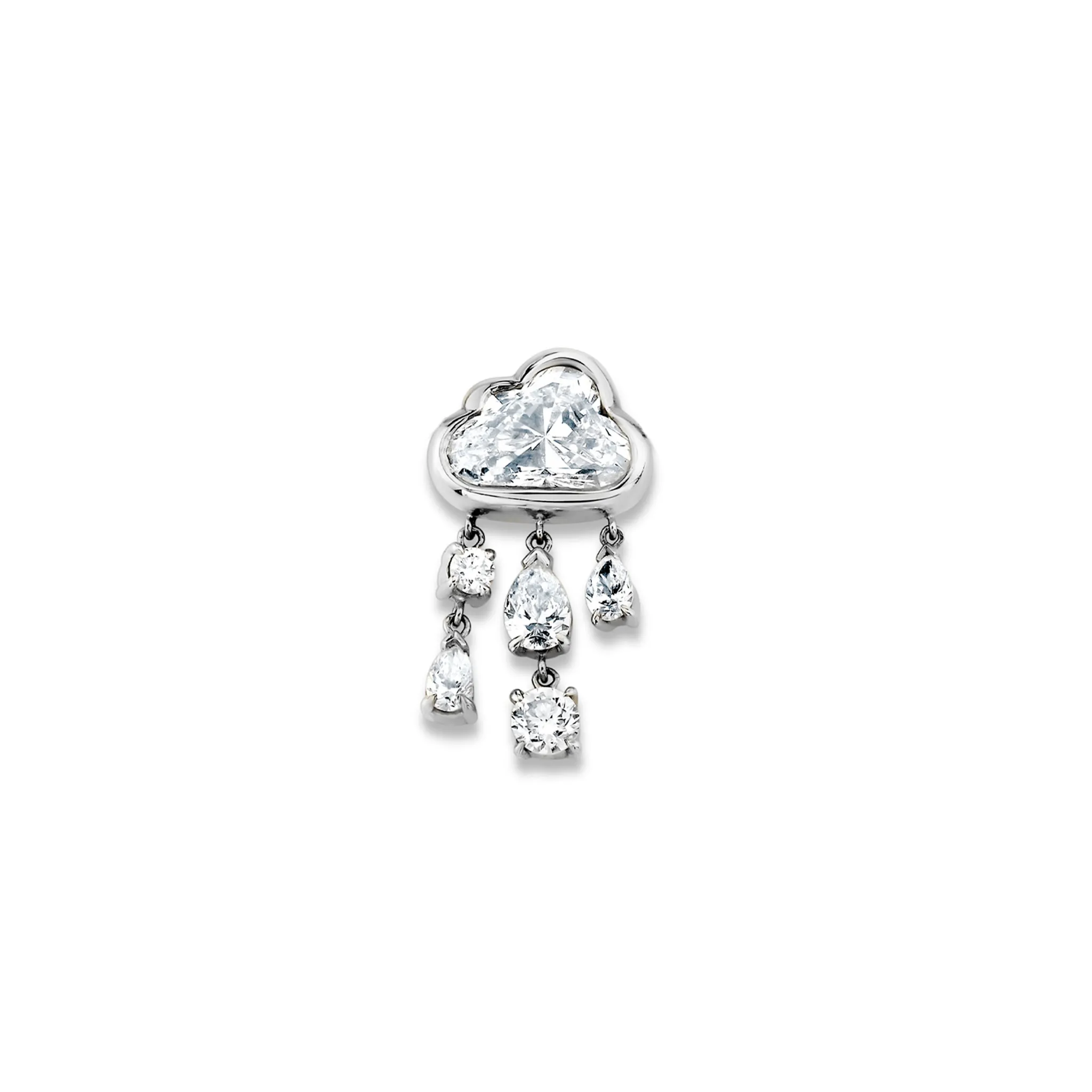 Baby Diamond Rain Cloud Earrings