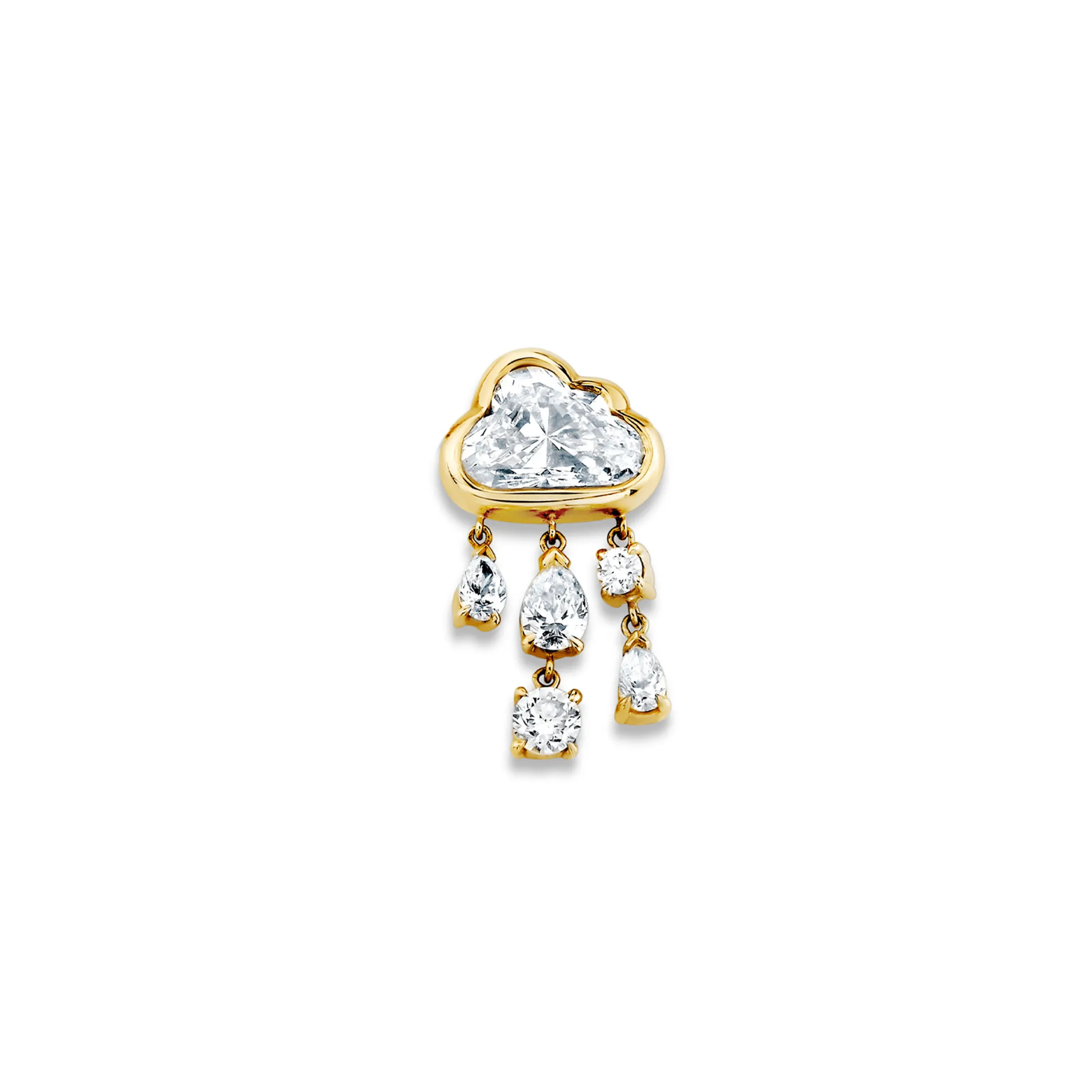 Baby Diamond Rain Cloud Earrings