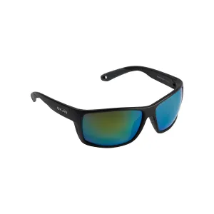 Bajio Sunglasses Bales Beach Black Matte Green Glass Mirror