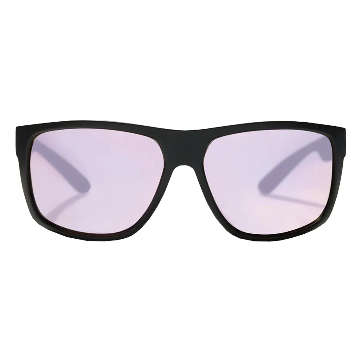 Bajio Sunglasses Boneville Black Matte Drum Pink Mirror