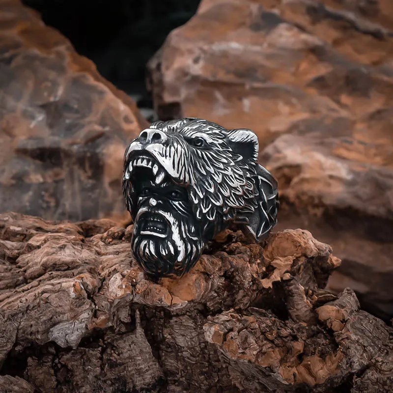 Bear Berserker Ring - Stainless Steel