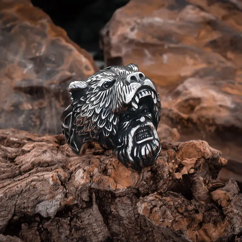 Bear Berserker Ring - Stainless Steel