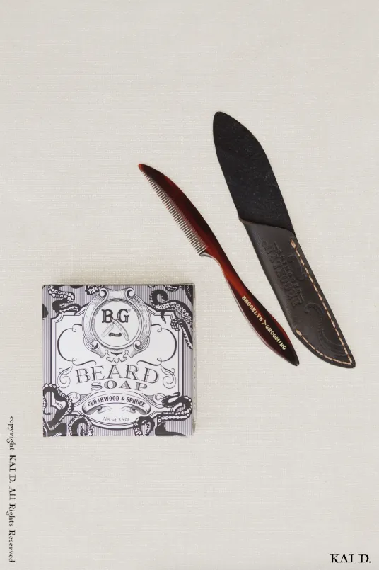 Beard Comb   Beard Soap Gift Set