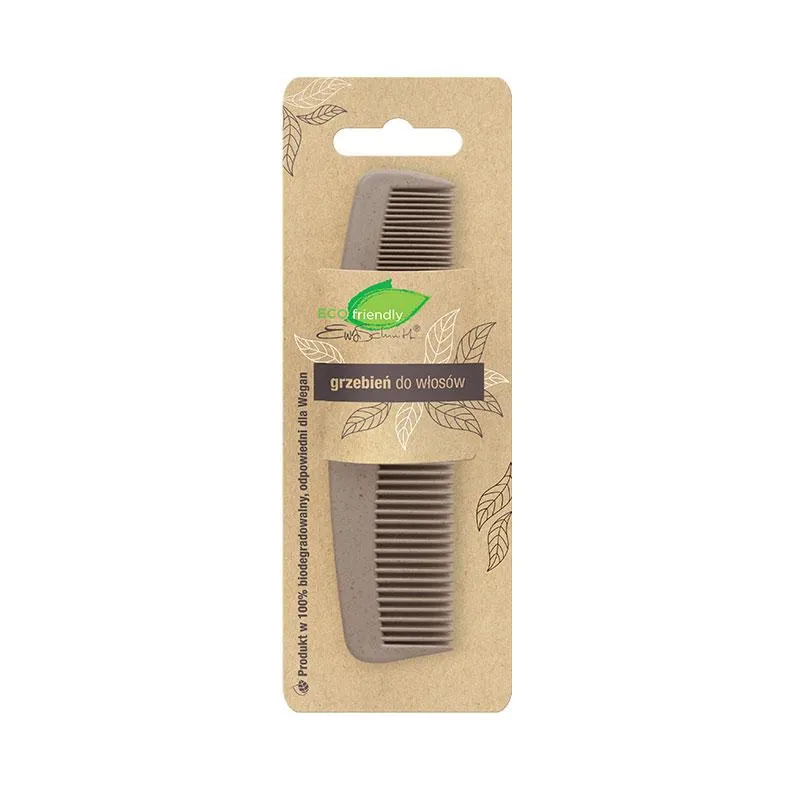 Bioplastic hair comb