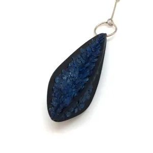 Blue Sliced Mica Necklace