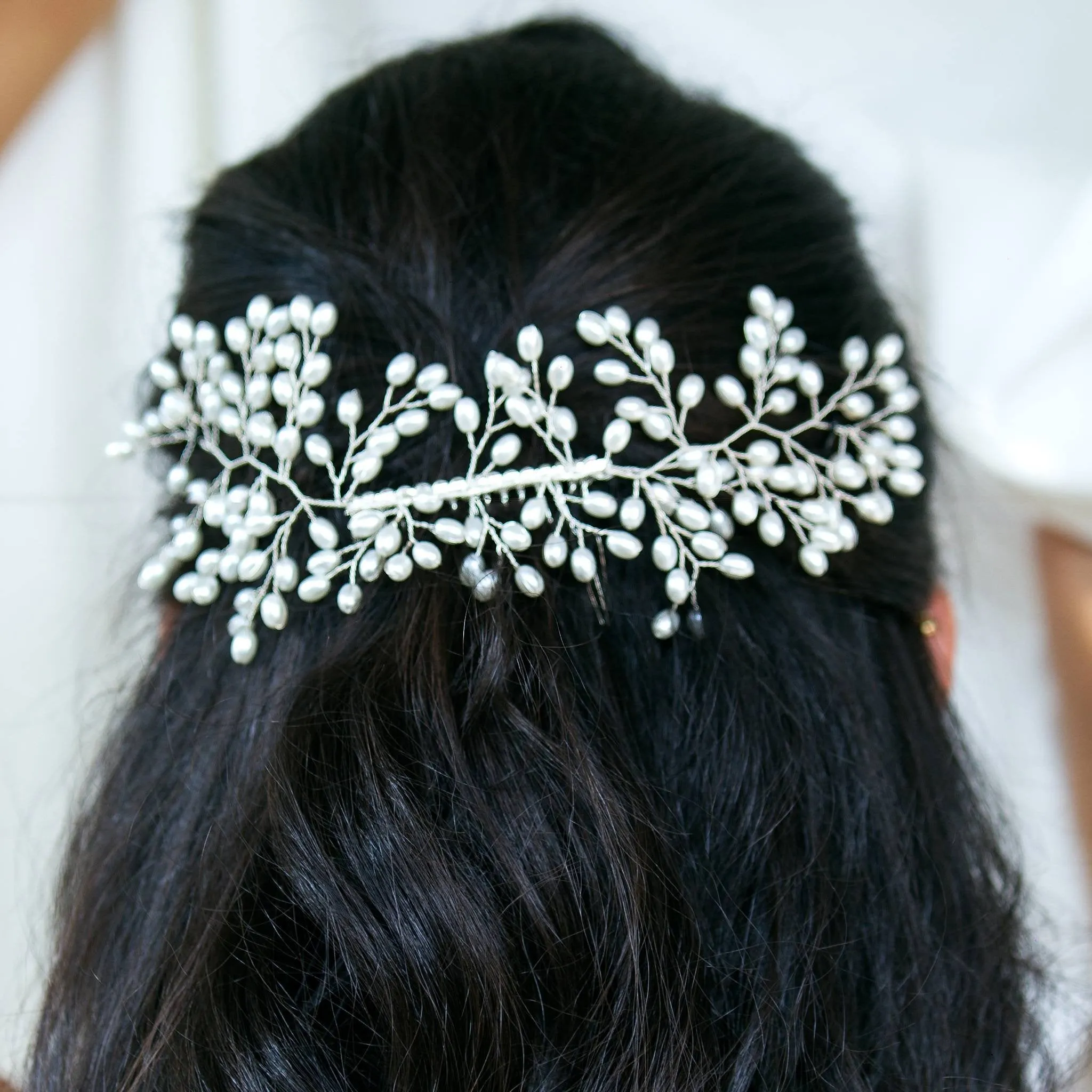 Bridal pearl Hair Comb