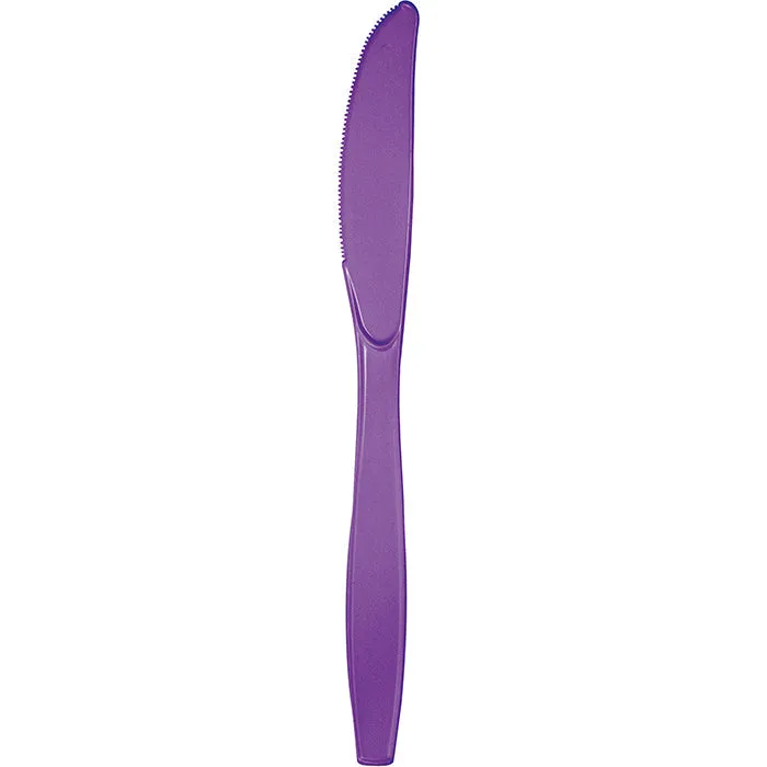 Bulk Amethyst Purple Plastic Knives (288 per Case)