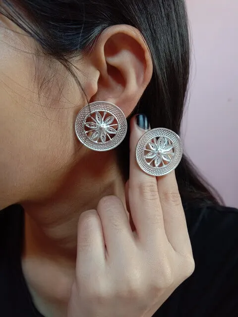 Chakra Silver Studs