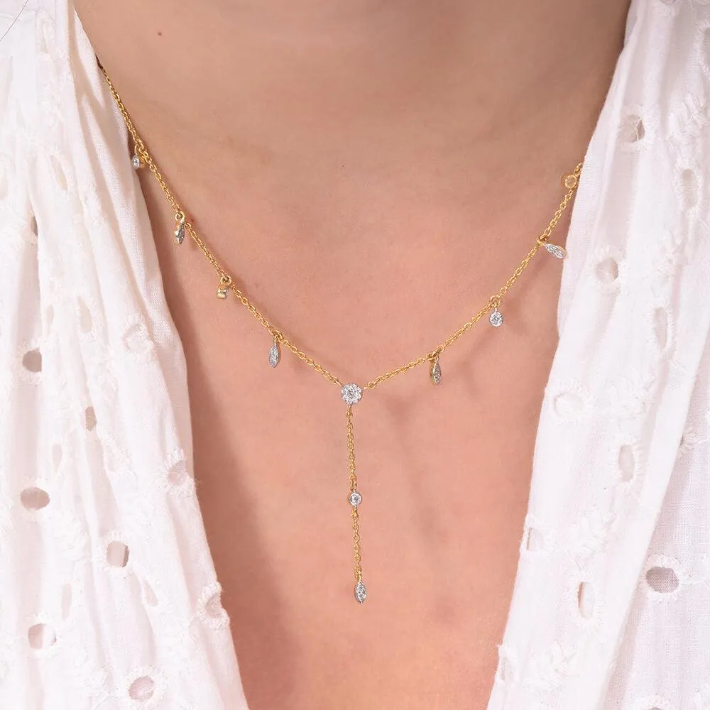 Chara Silver Station Necklace | 22KT Gold Vermeil