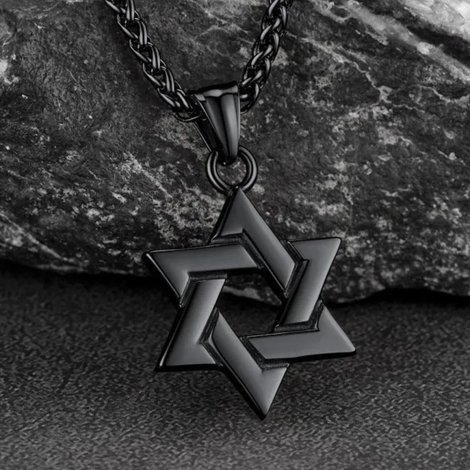 Classic Star of David Pendant Necklace For Men Women