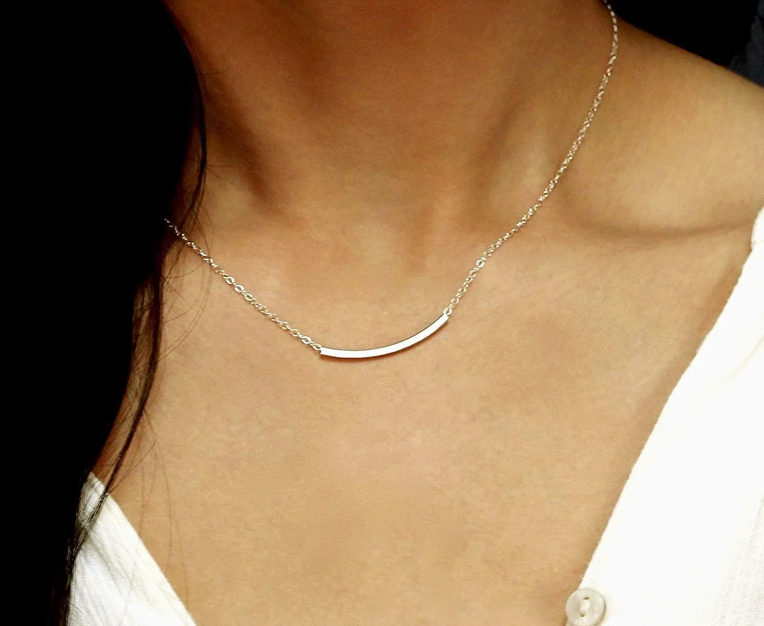 Curved Tube Necklace