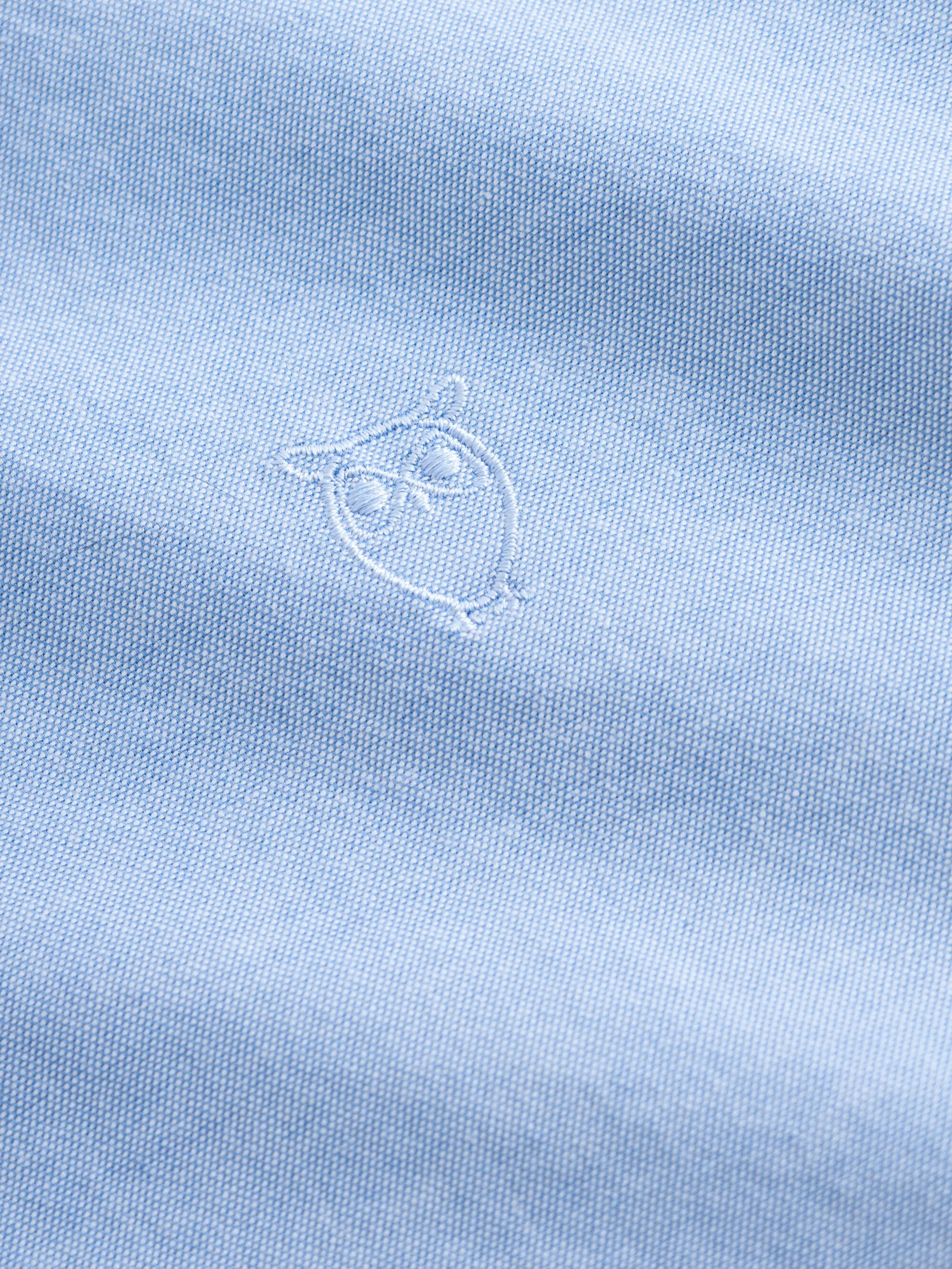 Custom tailored fit small owl oxford shirt - Lapis Blue