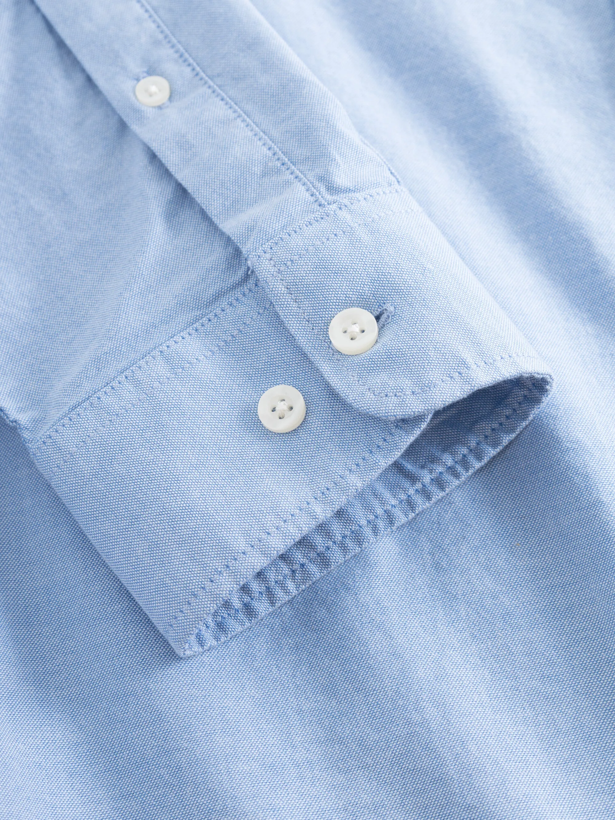 Custom tailored fit small owl oxford shirt - Lapis Blue