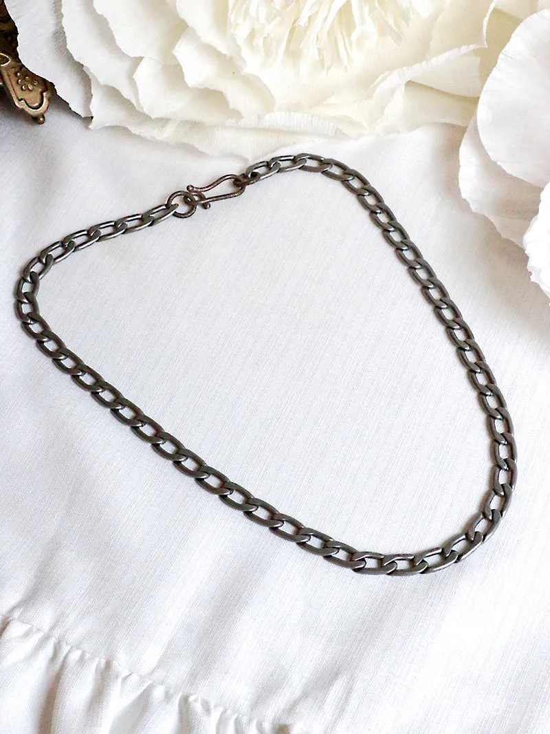 Dennis Higgins Limited Steel Curb Chain Necklace