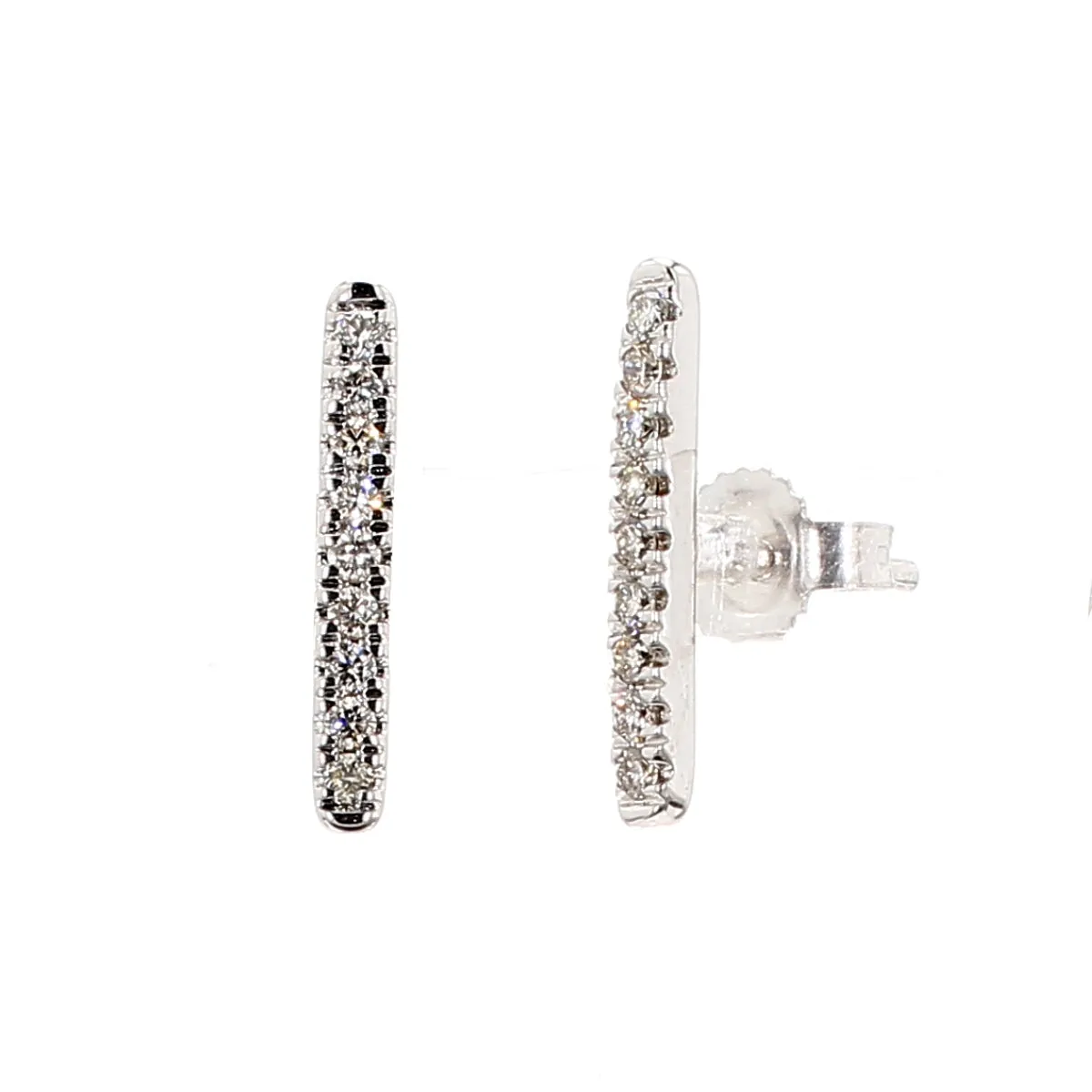 Diamond Bar Earrings