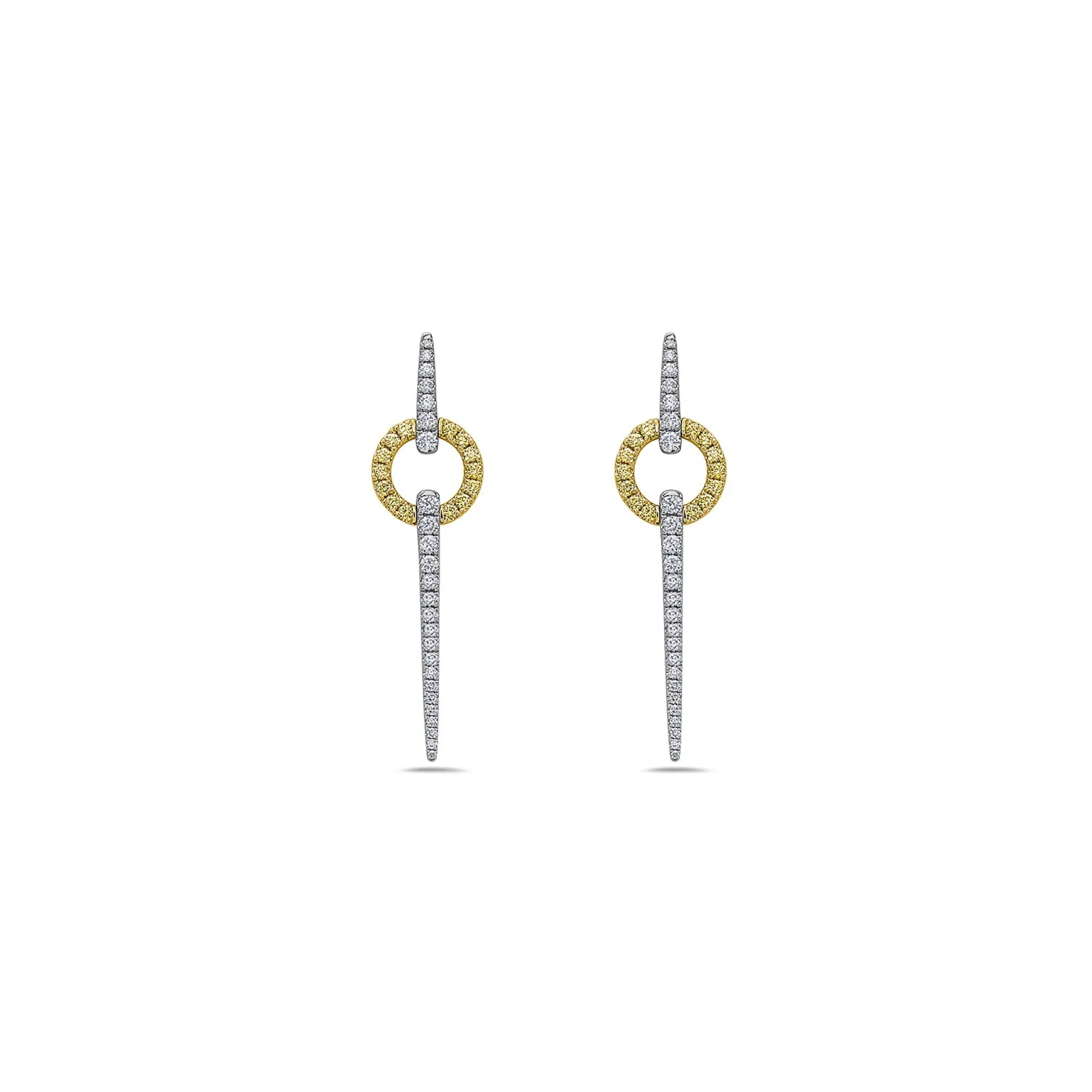 Diamond Circular Spear Earring