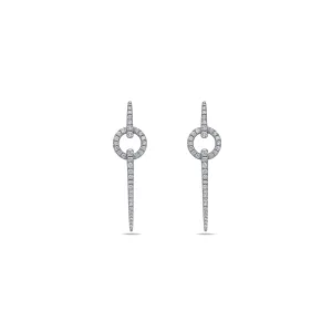 Diamond Circular Spear Earring