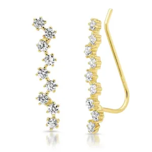 Diamond Climber Earrings