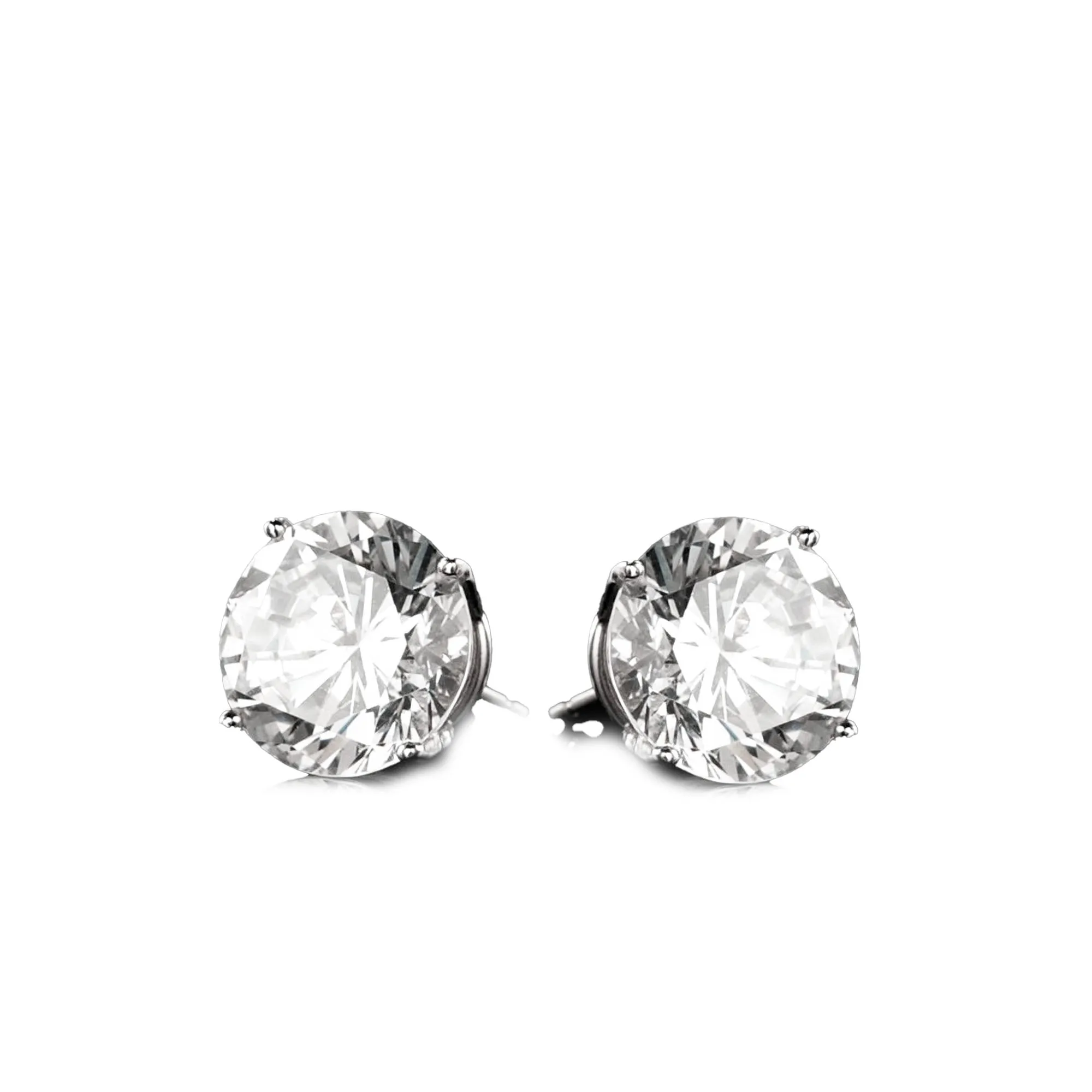 Diamond Stud Earring - Two Carats Each Ear