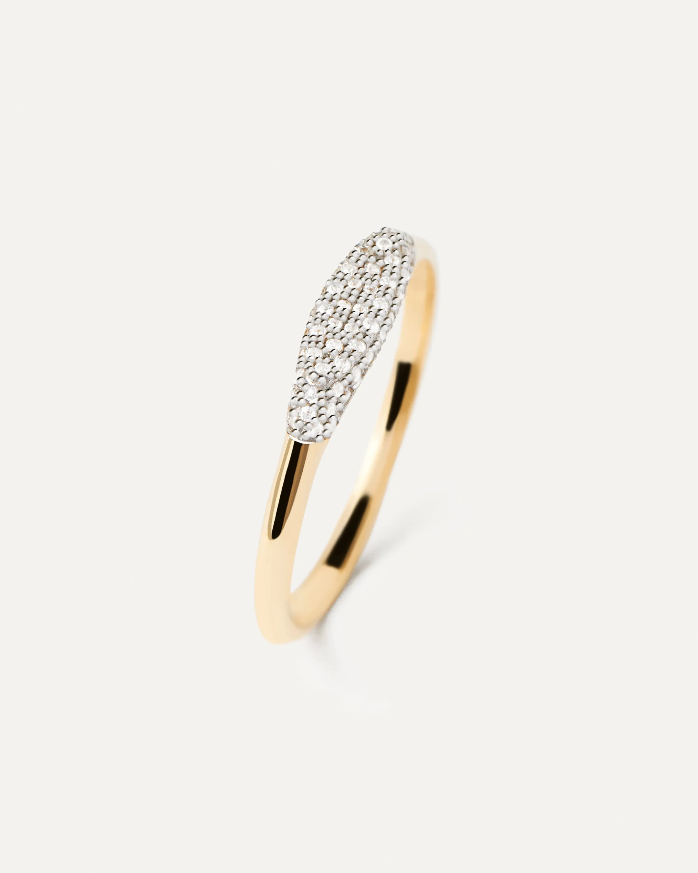 Diamonds and Gold Alice Stamp Ring