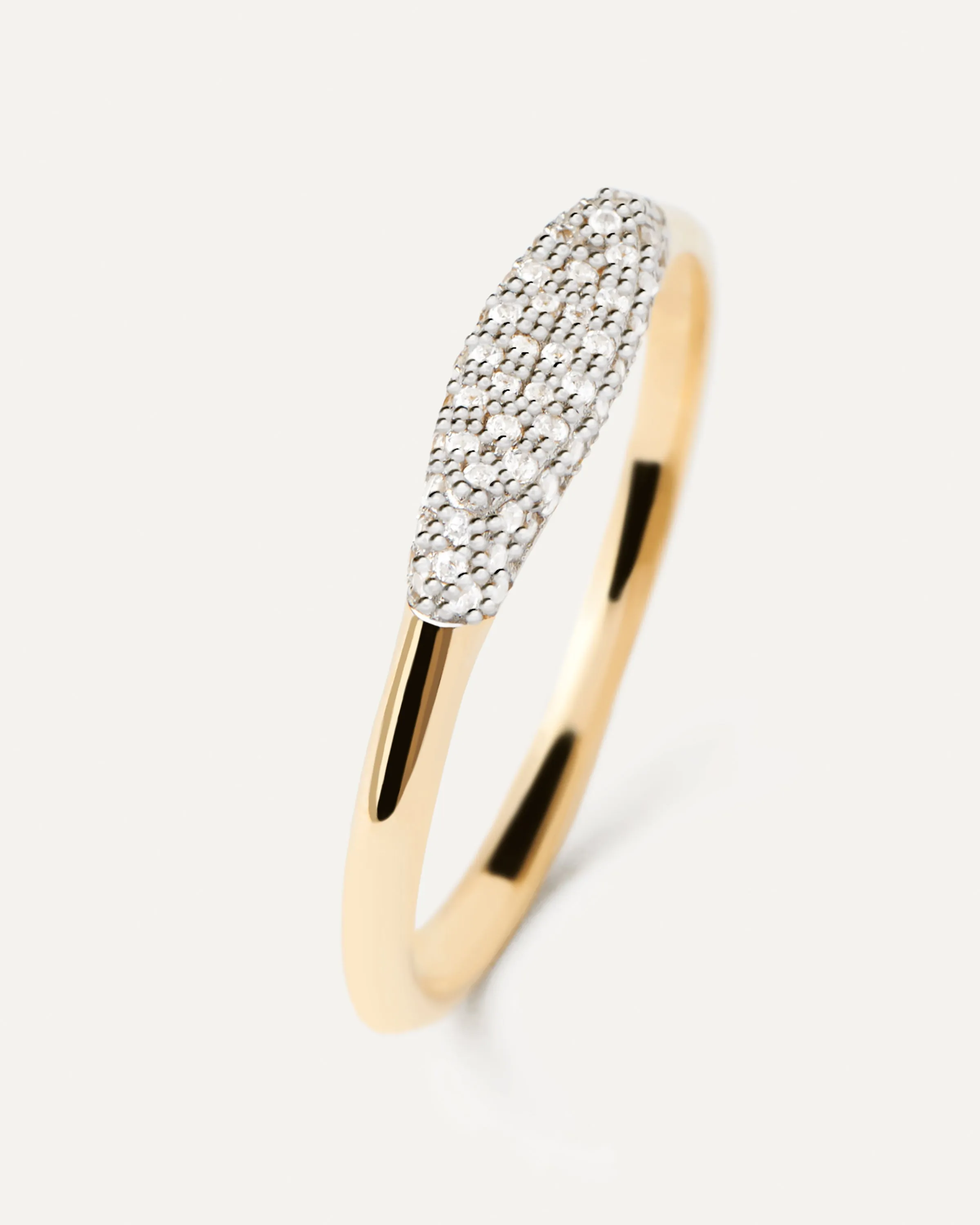 Diamonds and Gold Alice Stamp Ring