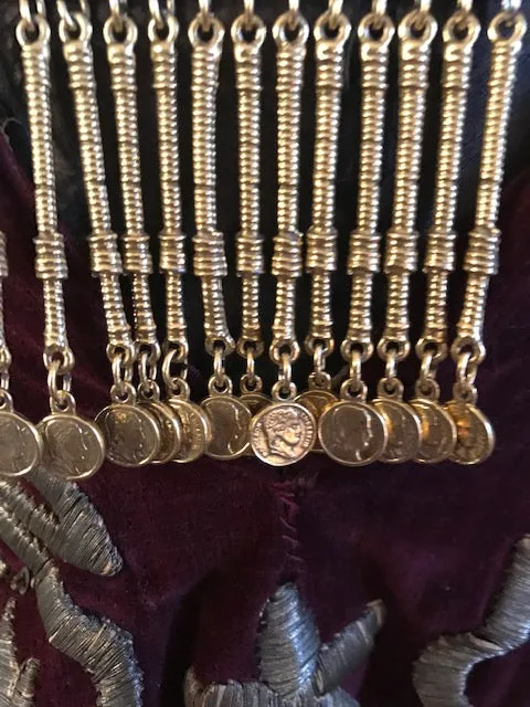 Edie Segwick Vibes Absolutely Gorgeous Napoleon Coins, Egyptian Revival Necklace