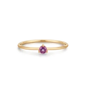 ELVA | Amethyst Solitaire Ring