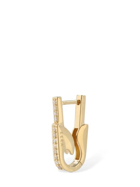 EÉRA   18kt &amp; Diamond Pin small mono earring 