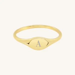 Etch Letter Ring