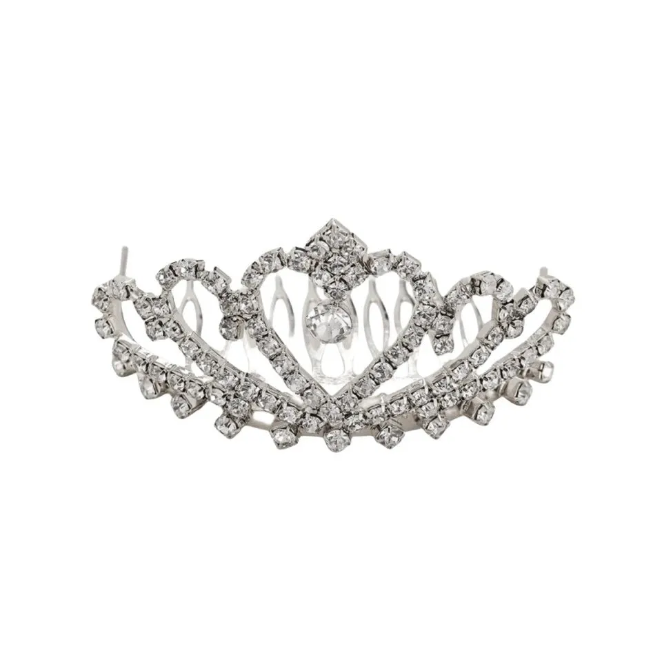 F- Crown Crystal Hair Comb