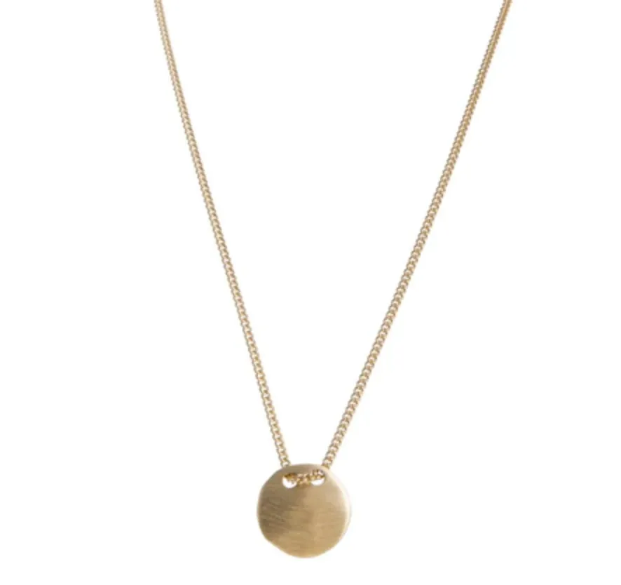 Fairley Tag Necklace Gold