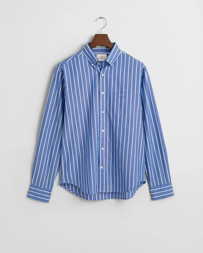 GANT - Poplin Stripe Shirt, Lapis Blue