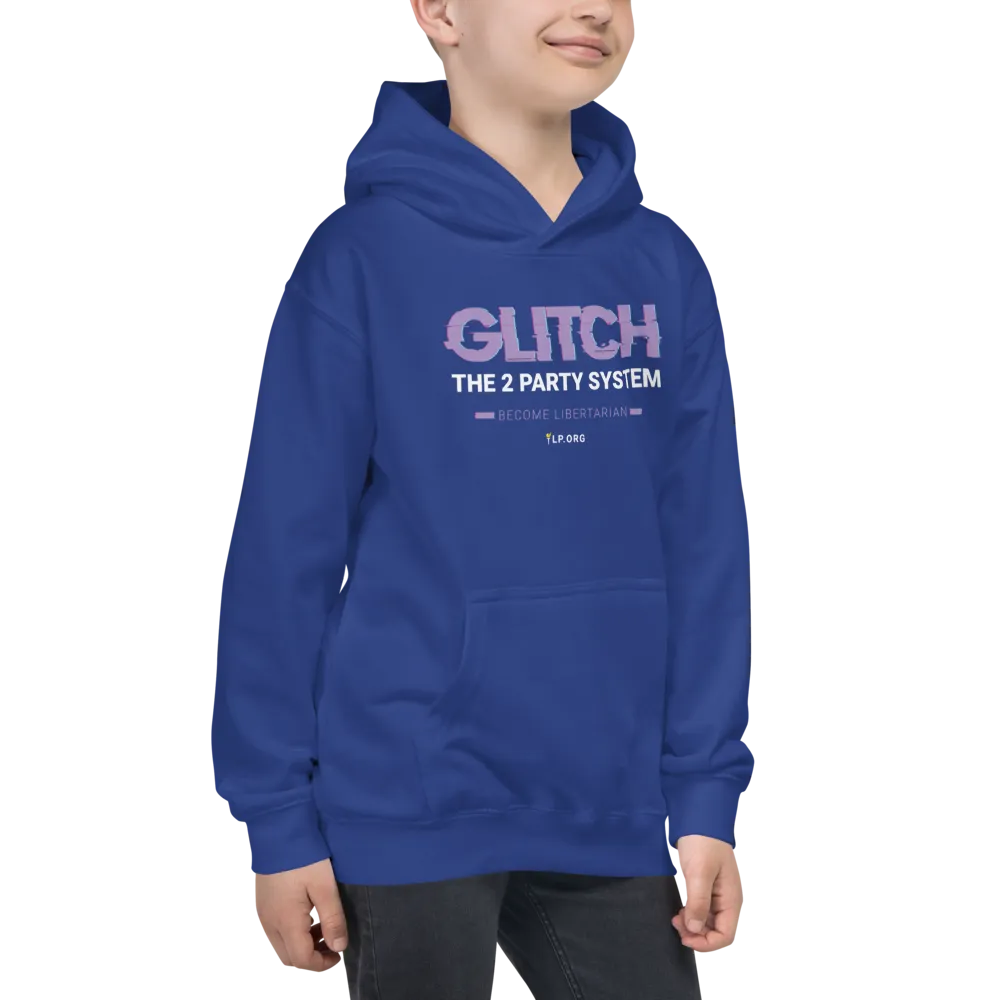 Glitch the Two Party System Kids Hoodie