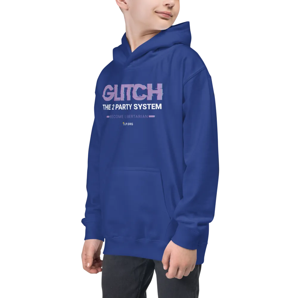 Glitch the Two Party System Kids Hoodie