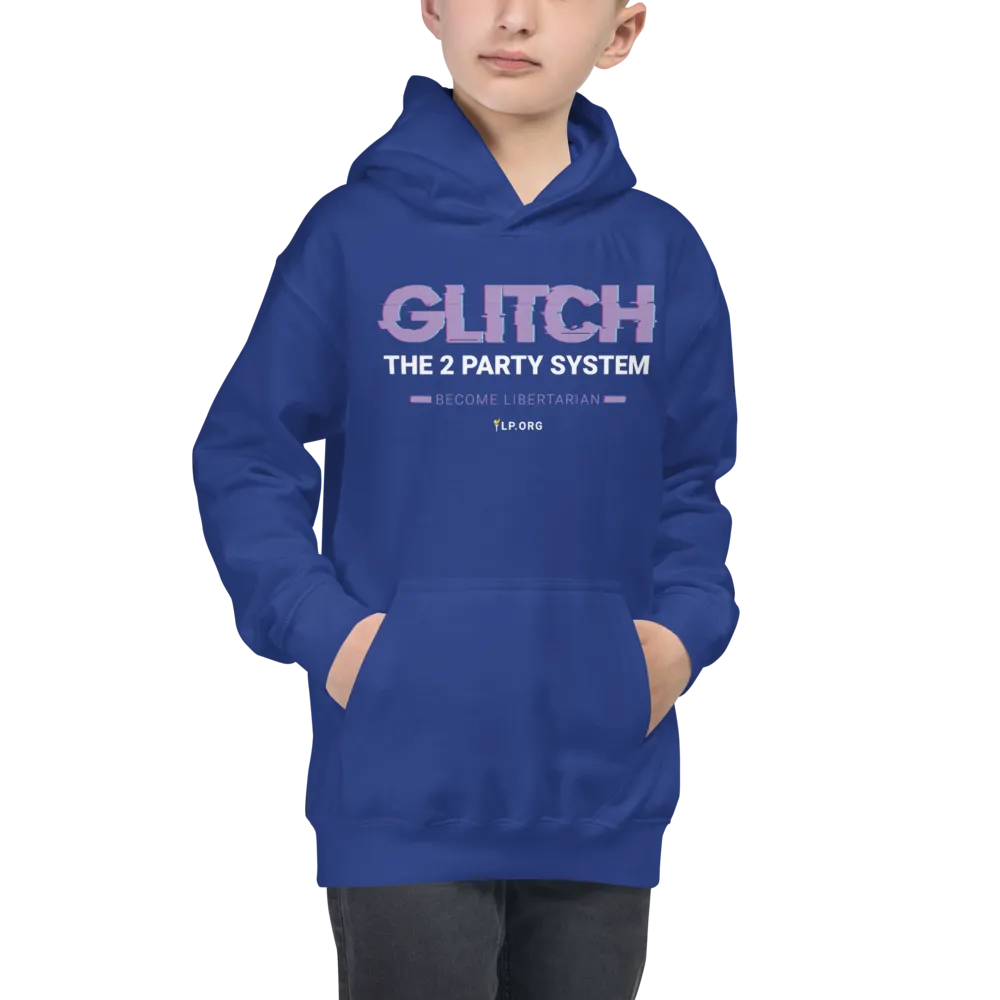 Glitch the Two Party System Kids Hoodie