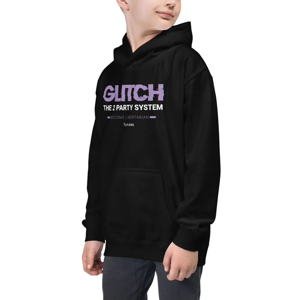 Glitch the Two Party System Kids Hoodie